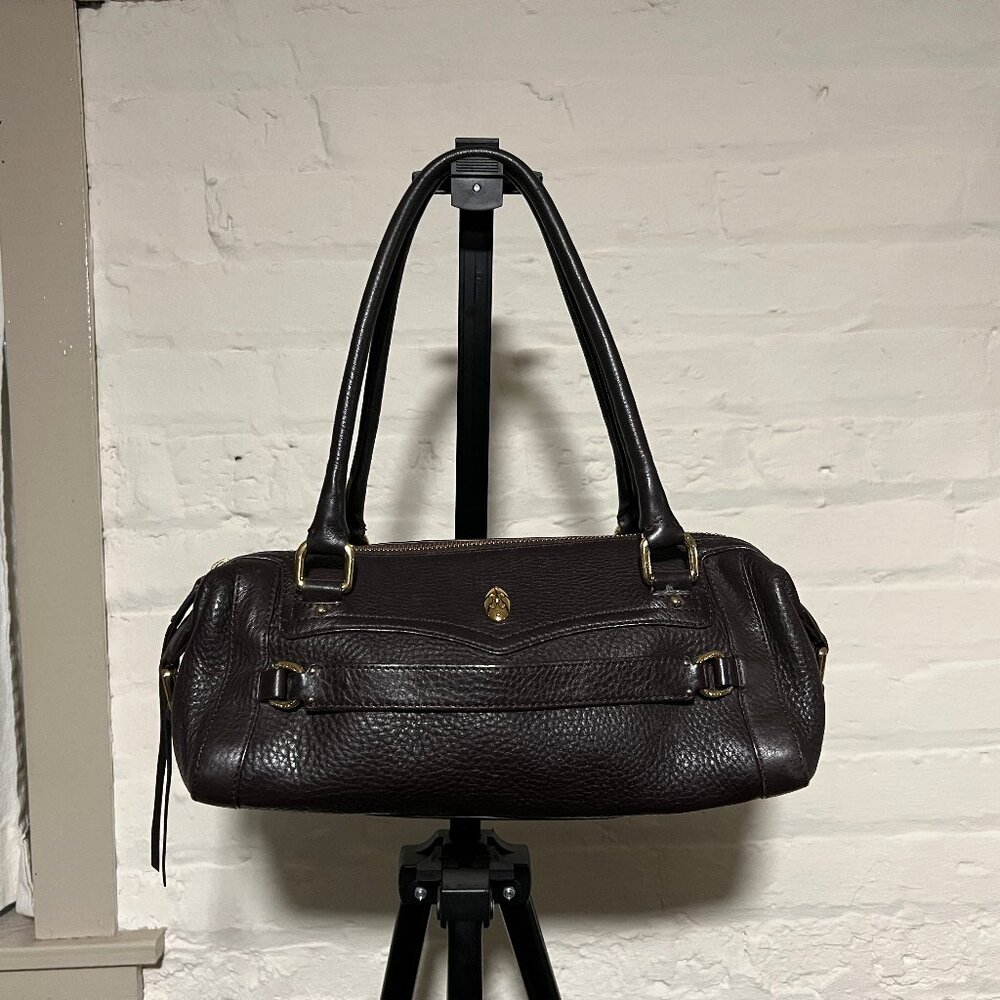 Cole Haan Dark Brown Leather Baguette